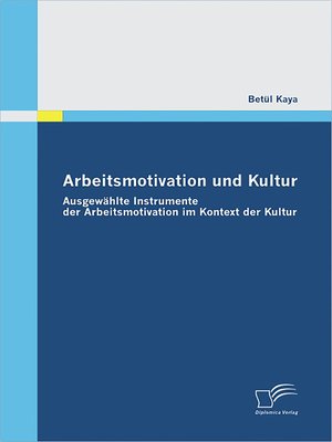 cover image of Arbeitsmotivation und Kultur